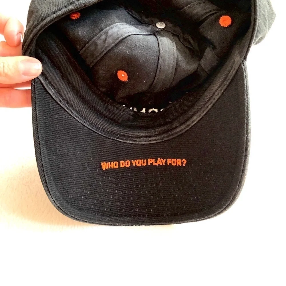 🔴 5 for $10 ONE Kudzu Black Orange Performance Baseball Cap Hat OSFM